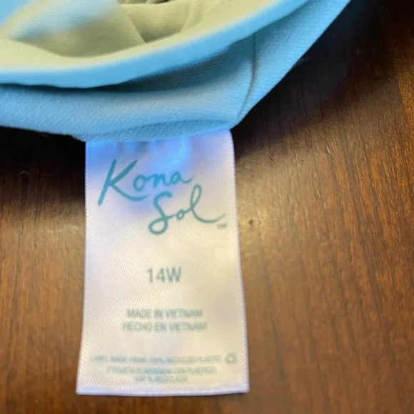 NWT KONA SOL PLUS V-NECK OVER THE SHOULDER HIGH LEG ONE PIECE SWIMSUIT - Picture 5 of 8